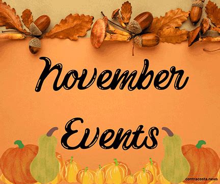 November Events in Contra Costa County and Beyond