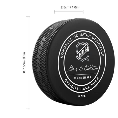 The Official Dimensions of an NHL Ice Hockey Puck - Monster Puck