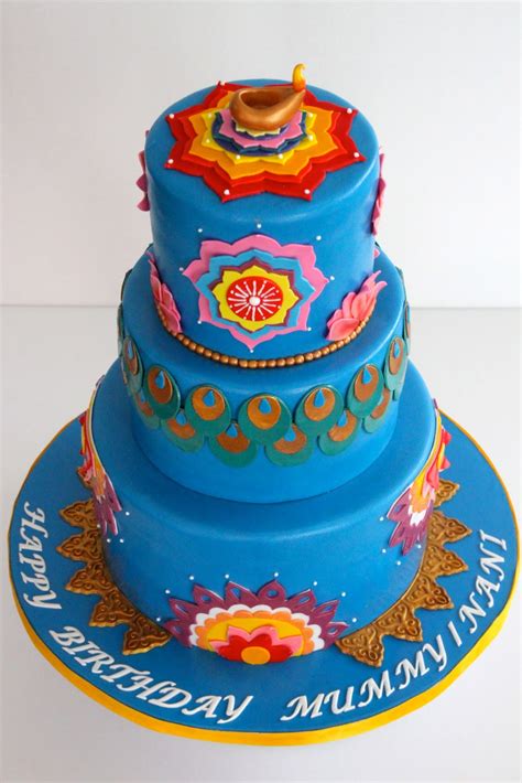 Celebrate with Cake!: Diwali Themed 3 tier Birthday Cake