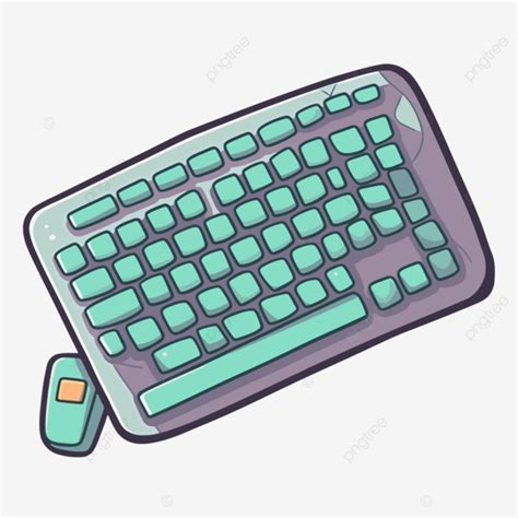 Cartoon Computer Keyboard Vector, Keyboarding, Sticker, Cartoon PNG and ...