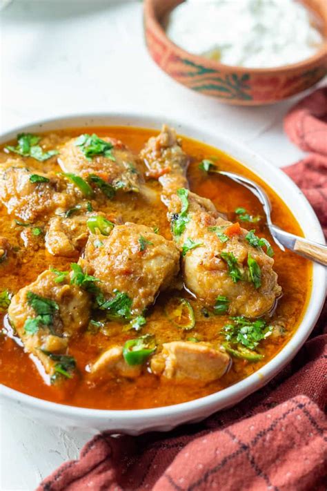 Chicken ka Salan - A Pakistani Chicken Curry - Flour & Spice