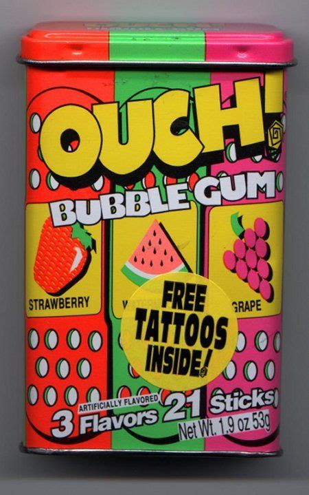 90s Childhood, Childhood Memories, Ouch Bubble Gum, Bubble Gum Brands, Journey To The Past ...