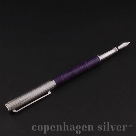 Georg Jensen Sterling Silver Fountain Pen, Bespoke | Copenhagen Silver