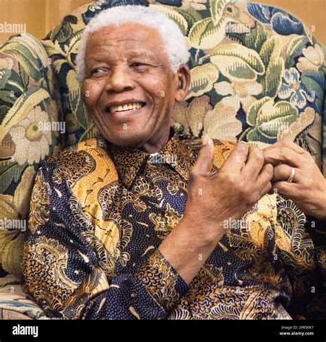 Nelson Mandela, leader of the ANC and 1st President of South Africa 10 ...