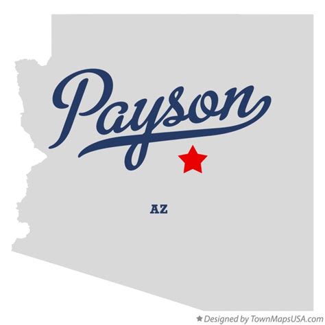 Map of Payson, AZ, Arizona