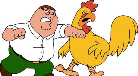 Ernie Chicken & Peter | Peter griffin, Family guy cartoon, Cartoon wallpaper