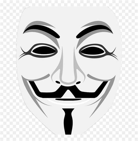 Hacker Mask Transparent Background - Guy Fawkes Mask, HD Png Download - vhv