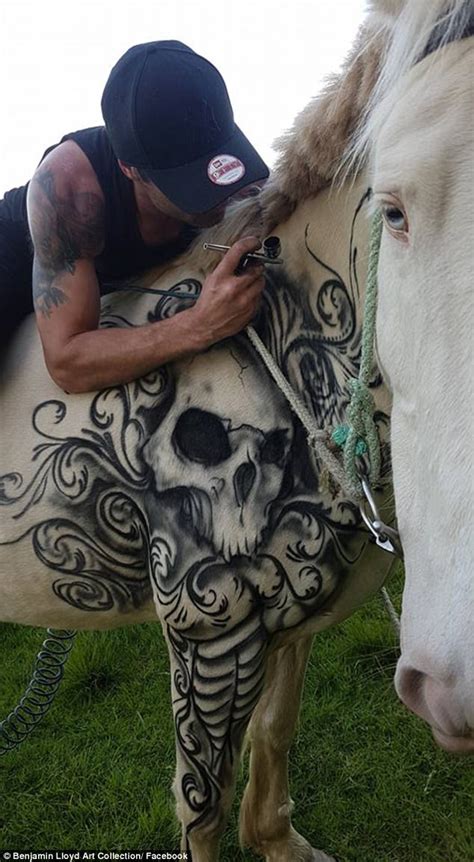 People Outraged After Artist Gives Horse Tattoo (Photos)