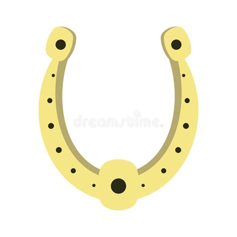 Horseshoe Lucky Symbol Isolated Stock Vector - Illustration of ...