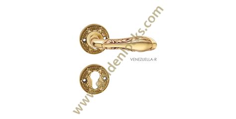 Vintage Mortise Door Handle & Lock On Rosette For Hotels