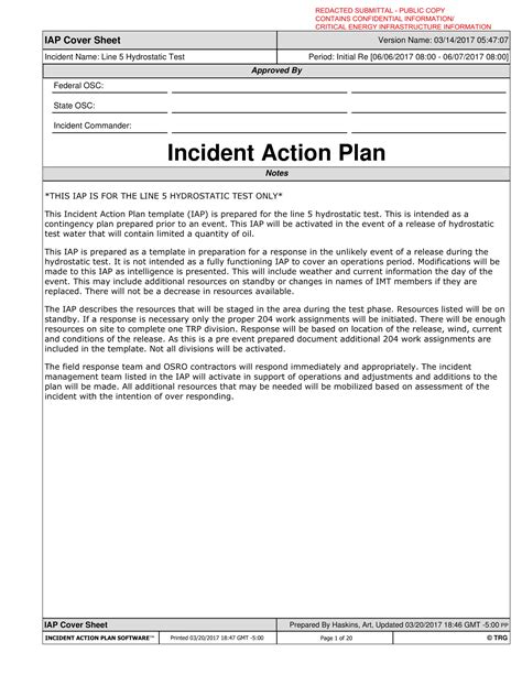 Incident Action Plan Templates - 10+ PDF, Word | Examples