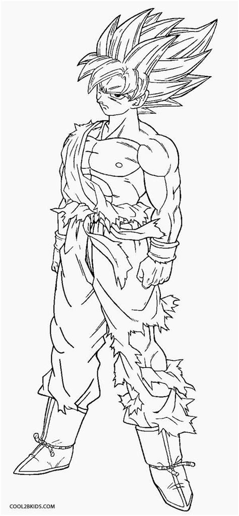 Goku Printable Coloring Pages - Coloring Home