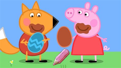 Peppa Pig Chocolate Egg Hunt, Peppa Pig Cartoon Episodes Colouring for Kids - YouTube