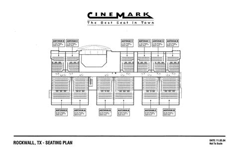 Cinemark 12, Rockwall, TX - Seating Plan