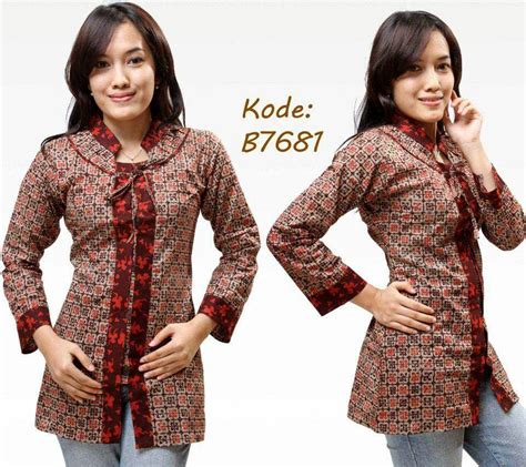 12 Model Baju Batik Kantor Wanita Modern, Terbaik! | 1000+ Model Baju Batik Kantor