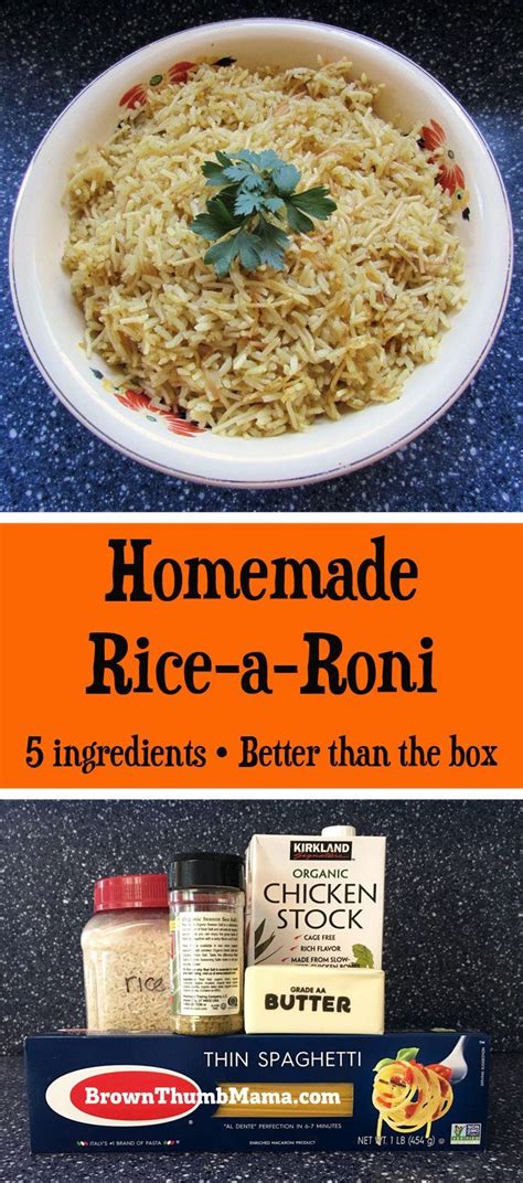 Homemade Rice-a-Roni | Recipe | Homemade rice a roni, Rice a roni, Ricearoni recipes