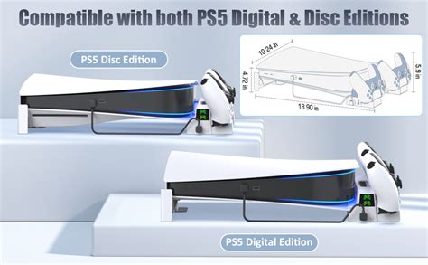 PS5 Horizontal Stand with Cooling Fan and PS5 Controller Charger – oivogaming