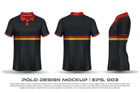 Vector Polo Shirt Mockup Design 16699222 Vector Art at Vecteezy