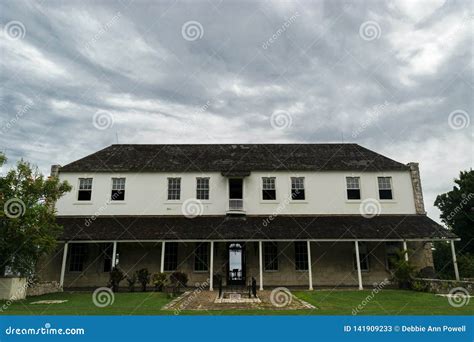 Back Entrance of the Rose Hall Great House in Montego Bay. Popular Tourist Attraction Stock ...