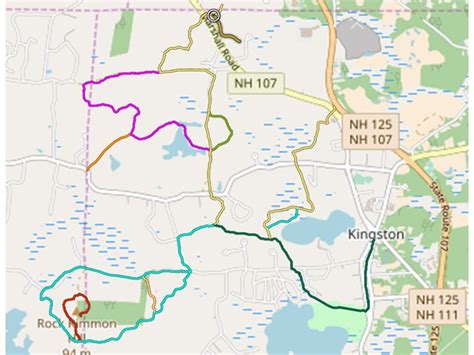 Kingston trail map - Southern NH Trailblazers