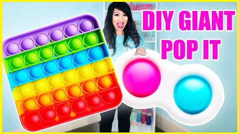 How to make DIY Giant Fidget Pop It that actually works! - YouTube