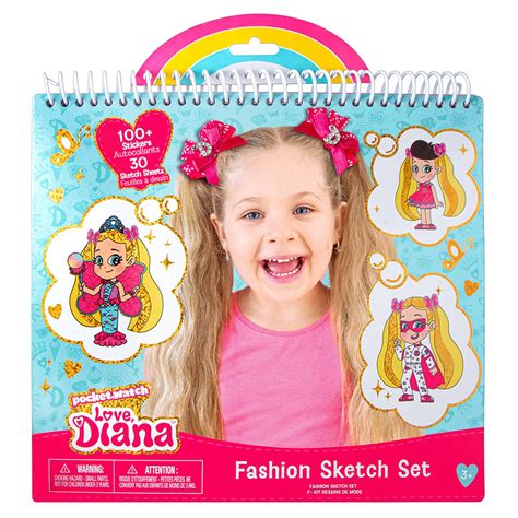 Buy Fashion AngelsLove, Diana Fashion Coloring Portfolio for Kids- Love, Diana themed coloring ...