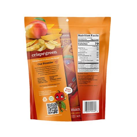 CRISPY GREEN - MANGO FREEZE-DRIED FRUIT PACK (4 POUCHES) – TastesLikeTea