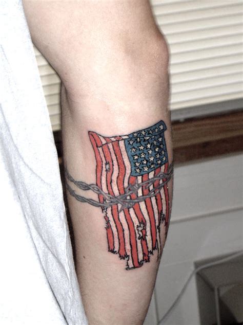 Tattered flag tattoo by gbcink on DeviantArt