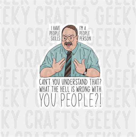 Office Space Inspired Tom Smykowski People Person Vinyl Sticker - Etsy