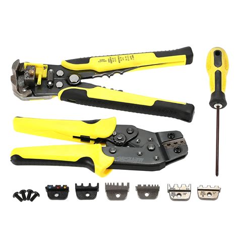 4 In 1 Multitool Wire Crimper Tools Kit Engineering Ratchet Terminal ...