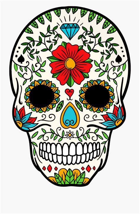 dia de los muertos skull clipart 15 free Cliparts | Download images on ...