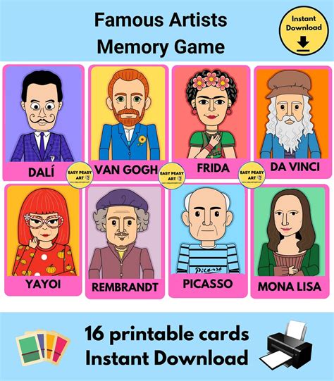 Memory Match Game Printable, Matching Games for Kids, Kids Games ...