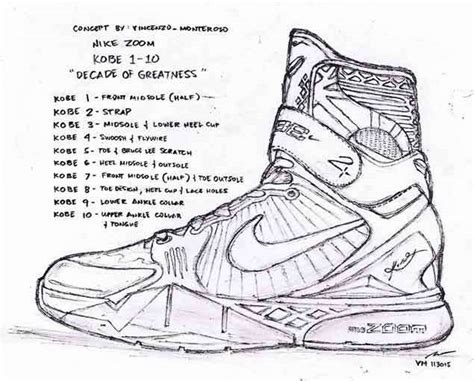 Kobe Shoe Coloring Pages