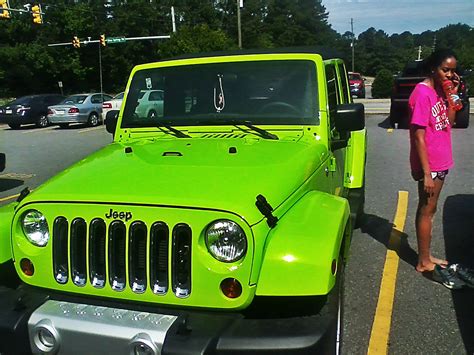 Pin by Kara Yowell on Sweet Rides | Green jeep, Lime green jeep, Green ...