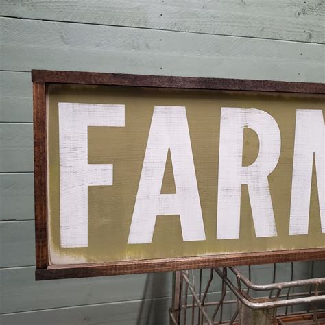 Green Farmhouse Sign as Seen in Country Living Magazine - Etsy