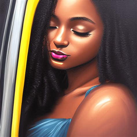 Beautiful African American Woman Illustration · Creative Fabrica