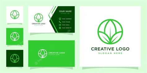 Premium Vector | Vector graphic of leaf logo design template