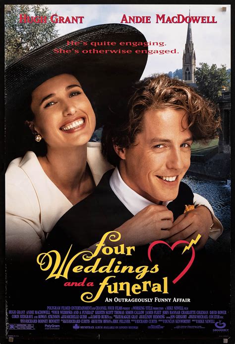 Four Weddings and a Funeral Movie Poster 1994 1 Sheet (27x41)