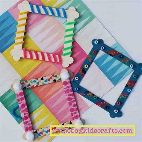 Popsicle Stick Picture Frames • In the Bag Kids' Crafts