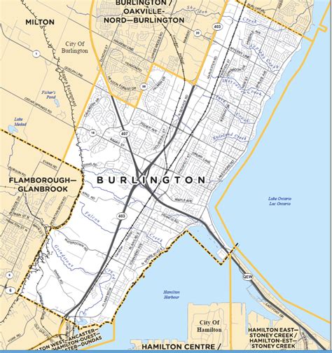 Burlington has three provincial constituencies within its border ...