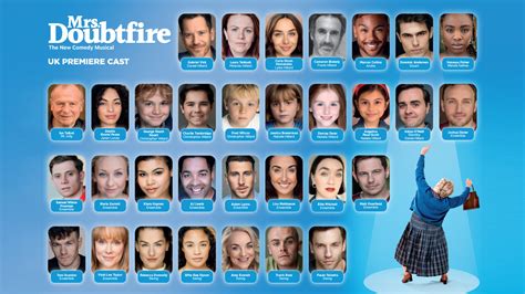 Mrs. Doubtfire The Musical cast revealed for UK premiere - Stageberry