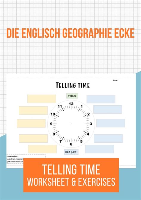 Materialpaket: Telling time – Unterrichtsmaterial im Fach Englisch ...