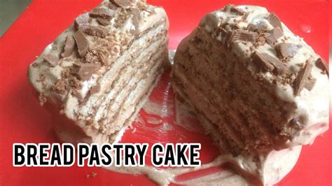 Bread cake recipe/ bread pastry cake / instant bread cake recipe / no bake cake recipe - YouTube