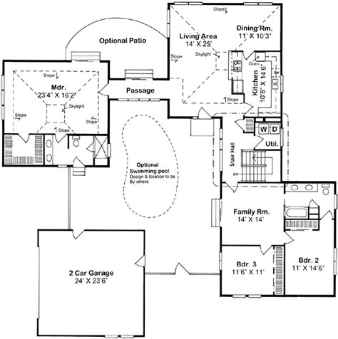 Center Atrium House Plans