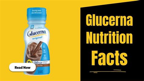 Glucerna Nutrition Facts: A Comprehensive Guide To Health » 2025