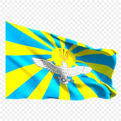 Ukrainian Flag Clipart Transparent Background, Ukrainian Air Force Flag Waving, Ukrainian Air ...