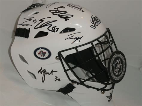 2019 WINNIPEG JETS TEAM SIGNED GOALIE MASK PATRIK LAINE WHEELER ...