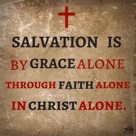 Salvation is by grace alone. Through Christ alone. In Christ alone. | In christ alone, Faith in ...