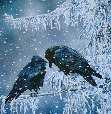 Ravens painting by EsthervanHulsen on DeviantArt