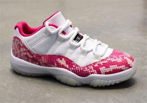 Jordan 11 Low Pink Snakeskin Release Date | SneakerNews.com